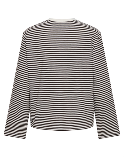 Only - ONLFreja Wide Sleeve Trøje - Coffee Bean/White